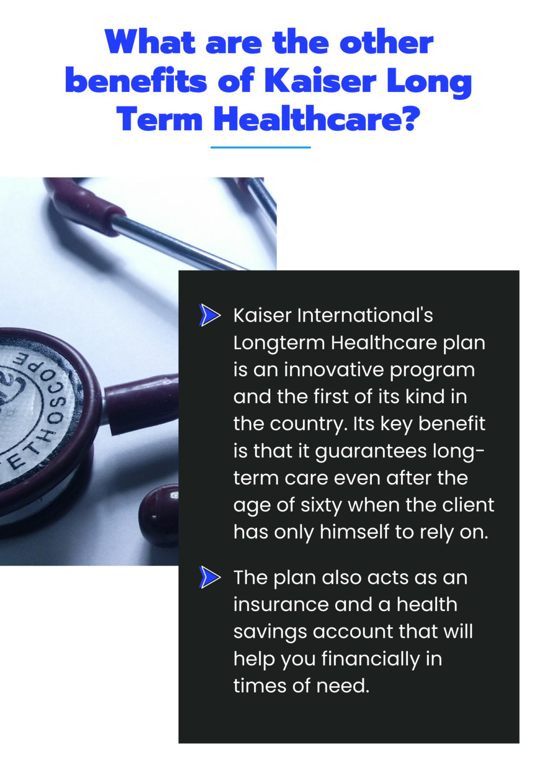 What are the other benefits of Kaiser Long Term Healthcare? Best